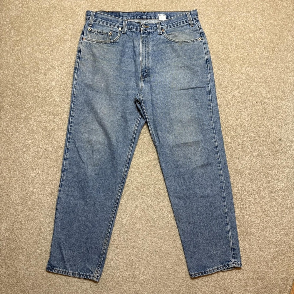 Vtg Levis 550 Jeans Mens 38x30 Blue Relaxed Fit Tapered Leg Denim Pants USA 90s